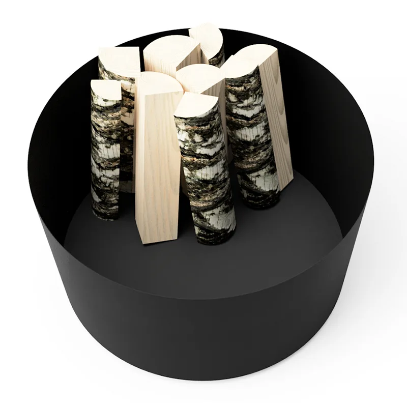 जस्ती धातु गोल आउटडोर प्लांटर