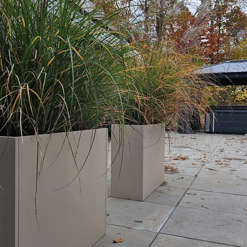 Rectangular Outdoor Planter with Drainage Holes