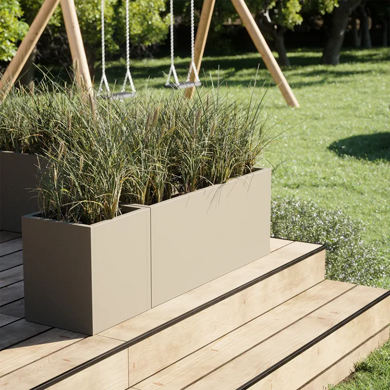 Lightweight Square Outdoor Planter Lightweight Square Outdoor Planter