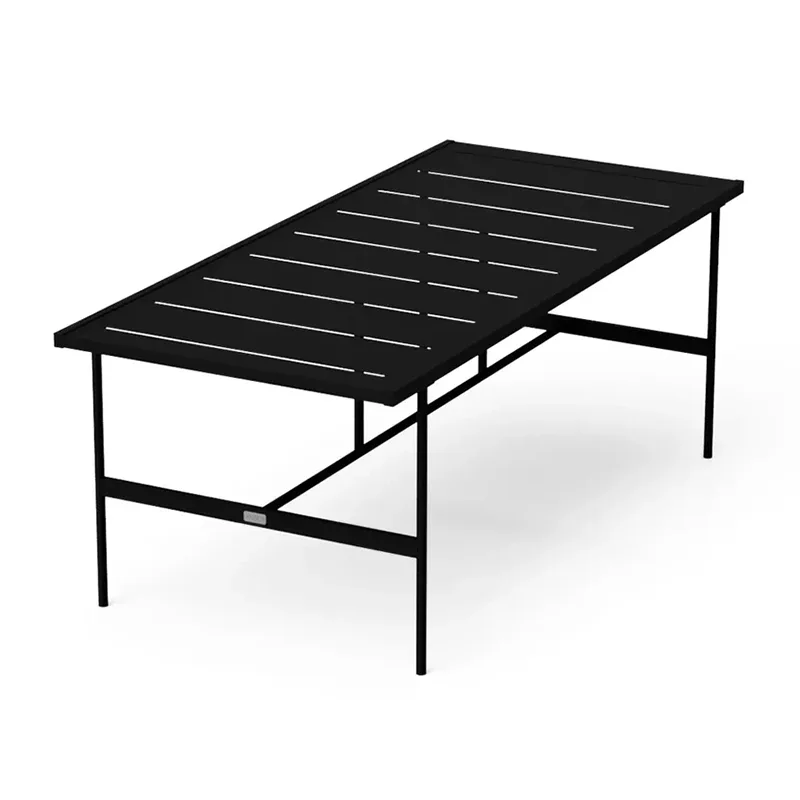 आउटडोर आयताकार डाइनिंग टेबल